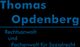 Rechtsanwalt Thomas Opdenberg