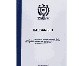 Hausarbeit drucken lassen mit Klebebindung