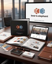 bear & elephant Bild 1