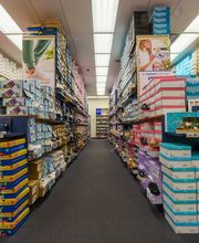 Wide Shot of Interior of Store