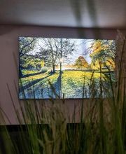 Beleuchtetes Bild vom Aasse in Münster.