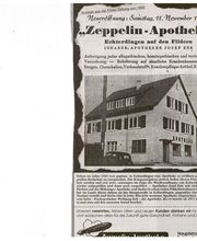 Aussenansicht der Zeppelin-Apotheke