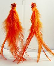 Boucles d'oreilles Collection Plumes.
Techniques : Plumes & métal doré.
Créations & pièces uniques par Salomé Osorio.