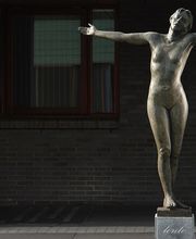 Beeldhouwwerk in hout steen & brons - Karoly Szekeres afbeelding 1