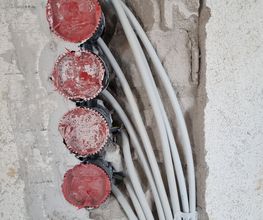 5- Schalterdosen installiert