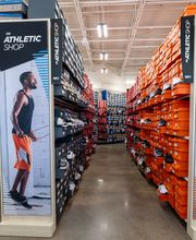 Athletic Shoes Section of Store