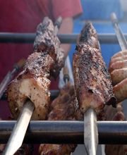 Unsere Spezialität der "Brasilianische Spießbraten"