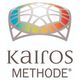 Das Logo der KAIROS METHODE® von Physiotherapie Birkhoff zeigt ein modernes, farbiges Symbol mit klarer grauer Schrift. Es eignet sich für die Darstellung einer spezialisierten Behandlungsmethode im Bereich Physiotherapie, Körperarbeit und ganzheitliche Gesundheitsförderung.
