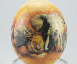 Straußenei Decoupage