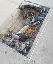 Beton/Asphalt schneiden und aufstemmen