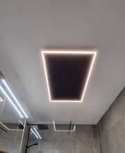 Deckenheizung mit Lichtpaneel
