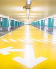 intérieur du parking Charléty Coubertin à Paris