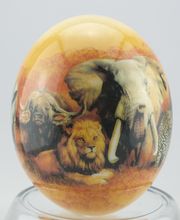 Straußenei Decoupage