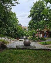 Außenansicht grüner Park