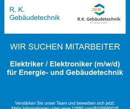 Elektriker / Elektroniker (m/w/d) für Energie- und Gebäudetechnik