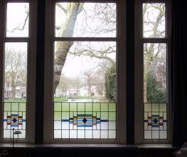 Glas in lood in ruiten