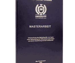 Masterarbeit online drucken und binden lassen
