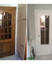 Porte avant et après la rénovation PORTAS