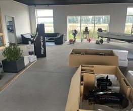 Unsere Ausstellung wird eingerichtet