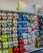 Shot of Popular Brand Section (I.e. Croc Shoe Wall)