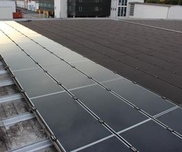 Starke Verschmutzung der Photovoltaikmodule durch Umwelteinflüsse