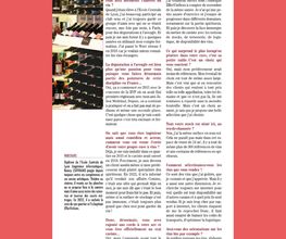 *Interview de Ronny dans le magazine des professionnels Cavistes et Sommeliers