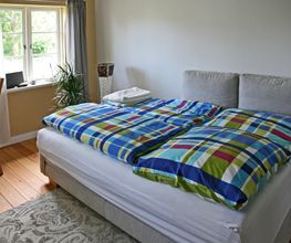 Boxspring-Schlafsofa in der Lütten Stuv als Bett