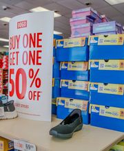 Athletic Shoes Section of Store