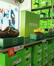 Shot of Popular Brand Section (I.e. Croc Shoe Wall)