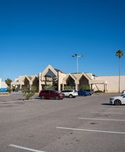 Parking Lot Entrance with Signage