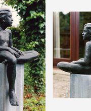 Beeldhouwwerk in hout steen & brons - Karoly Szekeres afbeelding 8