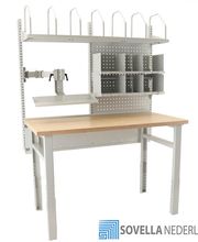 Treston HD inpaktafels zijn uitermate geschikt voor logistieke en industriële bedrijvenn die efficiënt en ergonomisch willen inpakken. 
De HD inpaktafel heeft veel van dezelfde functionaliteiten als de concept inpaktafels, maar deze robuuste 4 poots-werktafel heeft een groot draagvermogen tot 750 kg.

Deze inpaktafel heeft verschillende opties als het gaat om tafelbladen. Kies uit Multiplex, RVS, Plastic top, Staal of HPL.

Kies uit ons assortiment inhaakbare accessoires om de ideale paktafel voor uw situatie te creëren. Veranderd de functie naderhand, dan is de tafel eenvoudig aan te passen naar de nieuwe situatie. 

Benieuwd naar de mogelijkheden van onze HD paktafels? Sinds 1963 is Sovella Nederland BV specialist in de producten van Treston, ons ervaren team is u graag van dienst. Voorheen werd dit merk verkocht onder de naam Sovella en GWS.