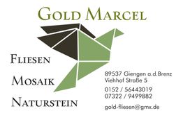 Gold Marcel Fliesen-Mosaik-Naturstein logo