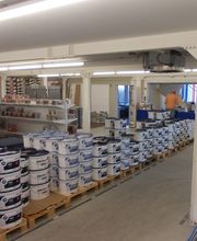 Standortbild Innenraum Lager MEGA eG Regensburg, Großhandel für Maler, Bodenleger und Stuckateure