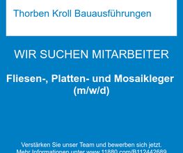 Fliesen-, Platten- und Mosaikleger (m/w/d)