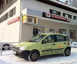 Aussenansicht der St. Georgs-Apotheke