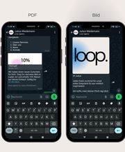 Rich Media Messaging: Kundenkommunikation mit LoopOS und WhatsApp
Mit LoopOS, dem Tool der loop agency, gestalten Sie Ihre Kundenkommunikation lebendig und interaktiv. Dank WhatsApp-Integration können Sie Videos, Bilder, PDFs oder Standortangaben versenden und so Produkte, Events oder Services ansprechend präsentieren. Rich Media Messaging steigert die Aufmerksamkeit, fördert die Interaktion und schafft eine stärkere Verbindung zu Ihren Kunden – alles mit LoopOS.