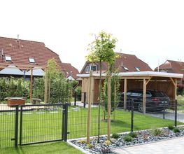 Garten Ferienhaus Deichkörnchen Neßmersiel www.nord-sterne.de