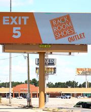 Pylon Signage with Rack Room Logo (If Applicable)