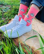 Georgische Socken mit Khinkali Logo