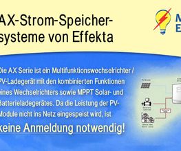 AX-Strom-Speichersysteme von Effekta