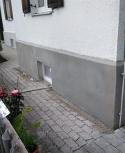 Wiederherstellung eines Betonsockels mit PCC Mörtel