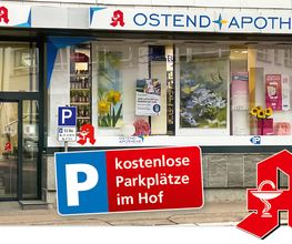 Aussenansicht der Ostend-Apotheke