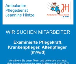Examinierte Pflegekraft, Krankenpfleger, Altenpfleger (m/w/d)
