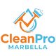 The CleanPro Marbella logo features a clean, modern design that reflects the brand’s commitment to premium, professional cleaning services. It uses a fresh and minimalist color scheme (white, blue or green tones) symbolizing cleanliness, reliability, and trust. The typography is clear and professional, making the brand easily recognizable for homeowners, villa owners, and rental managers across Marbella and the Costa del Sol.