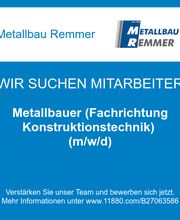 Metallbauer (Fachrichtung Konstruktionstechnik) (m/w/d)