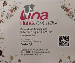 Lina, Hundert Prozent wau, Gesundheit, Training und Unterstützung für Hunde und ihre Menschen, Sandra Egli Bild 1