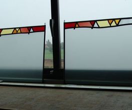 AvD glas in lood hangers / raamhangers tegen inkijk