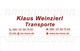 Klaus Weinzierl - Transporte