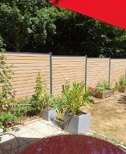 Clôture composite. brise vue.